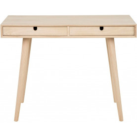 Stylowe Biurko drewniane z szufladami Century 100 dąb D2.Design 2