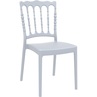 Stylowe Krzesło weselne NAPOLEON srebrnoszare Siesta do stołu.