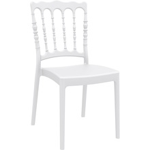 Stylowe Krzesło weselne NAPOLEON białe Siesta do stołu.