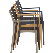 Krzesło ogrodowe z podłokietnikami ARTEMIS teak Siesta