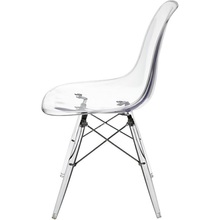 Stylowe Krzesło przeźroczyste z tworzywa P016 D2.Design do salonu, kuchni i restuaracji.