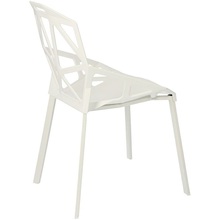 Designerskie Krzesło ażurowe z tworzywa Gap PP białe Simplet do kuchni, kawiarni i restauracji.