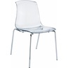 Stylowe Krzesło przezroczyste nowoczesne ALLEGRA Siesta do salonu, kuchni i restuaracji.