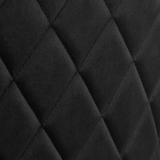 Stylowe Krzesło tapicerowane glamour Louise czarne Actona do stołu w jadalni.