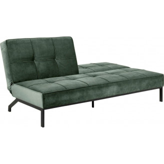 Stylowa Sofa welurowa rozkładana 3 osobowa Perugia 198 zielona Actona do salonu.