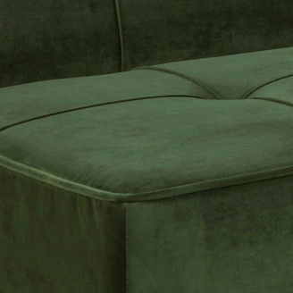 Stylowa Sofa welurowa rozkładana 3 osobowa Perugia 198 zielona Actona do salonu.
