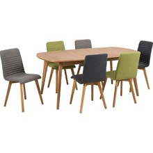 Skandynawskie Krzesło tapicerowane na drewnianych nogach Arosa jasno szare Actona do kuchni, salonu i restauracji.