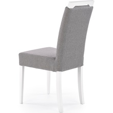 Klasyczne Krzesło tapicerowane klasyczne Clarion II szary/biały Halmar do kuchni, salonu i jadalni.