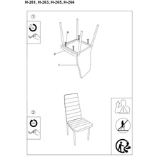 Krzesło welurowe nowoczesne H-261 Velvet czarne Signal do jadalni, kuchni i salonu.
