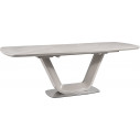 Stół rozkładany z marmurowym blatem Armani Ceramic 160x90 szary marmur Signal do kuchni, jadalni i salonu.