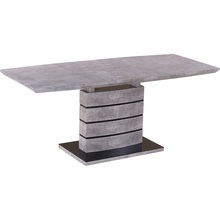 Stół rozkładany na jednej nodze Leonardo 140x80 beton Signal do kuchni, jadalni i salonu.