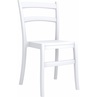 Stylowe Krzesło z tworzywa TIFFANY białe Siesta do stołu.