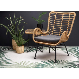 Fotel rattanowy boho Ikaro naturalny Halmar