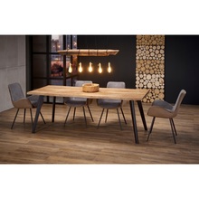 Stół rozkładany loft Dickson 150x90 dąb naturalny Halmar do jadalni, kuchni i salonu.