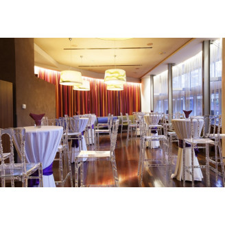 Krzesło barowe glamour OPERA BAR 75 lśniące białe Siesta do kuchni, restauracji i baru.