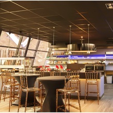 Krzesło barowe glamour OPERA BAR 75 bursztynowe przezroczyste Siesta do kuchni, restauracji i baru.
