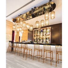 Krzesło barowe glamour OPERA BAR 65 bursztynowe przezroczyste Siesta do kuchni, restauracji i baru.