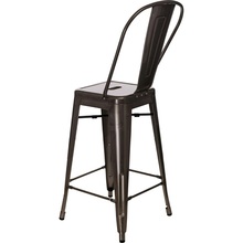 Krzesło barowe metalowe Paris Back 66 metalowe D2.Design do kuchni, restauracji i baru.