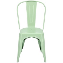 Designerskie Krzesło metalowe industrialne Paris zielone D2.Design do kuchni, kawiarni i restauracji.