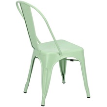 Designerskie Krzesło metalowe industrialne Paris zielone D2.Design do kuchni, kawiarni i restauracji.