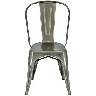 Designerskie Krzesło metalowe Paris metaliczne D2.Design do kuchni i jadalni.