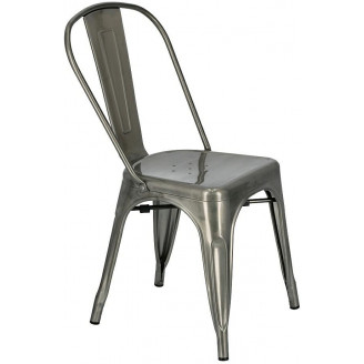 Designerskie Krzesło metalowe Paris metaliczne D2.Design do kuchni i jadalni.
