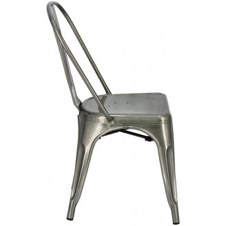 Designerskie Krzesło metalowe Paris metaliczne D2.Design do kuchni i jadalni.