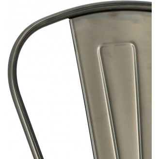 Designerskie Krzesło metalowe Paris metaliczne D2.Design do kuchni i jadalni.