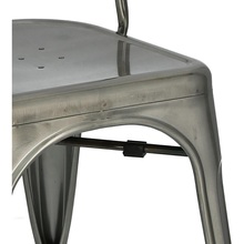 Designerskie Krzesło metalowe Paris metaliczne D2.Design do kuchni i jadalni.