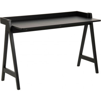 Stylowe Biurko drewniane industrialne Miso 126 Czarne Actona.