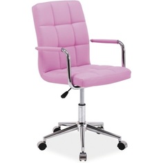 Fotel młodzieżowy do biurka Q-022 różowy Signal do biurka.