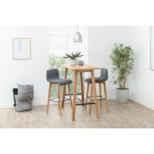 Stylowe Krzesło barowe tapicerowane Arosa 75 antracytowe Actona do kuchni, restauracji czy kawiarni.