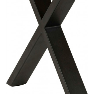 Stylowy Stół industrialny prostokątny Wales Cross 160x90 dąb dziki/czarny Actona do kuchni, jadalni i salonu.