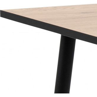 Stylowy Stół industrialny kwadratowy Wilma 80x80 dąb dziki/czarny Actona do kuchni, jadalni i salonu.
