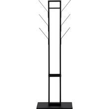 Stylowy Wieszak metalowy stojący Vinson II czarny Actona do przedpokoju na ubrania.