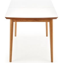 Stół rozkładany skandynawski Barret 90x80 biały Halmar do kuchni, jadalni i salonu.