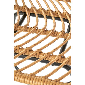 Hoker rattanowy z oparciem H-97 70 Naturalny Halmar do kuchni, restauracji i baru.