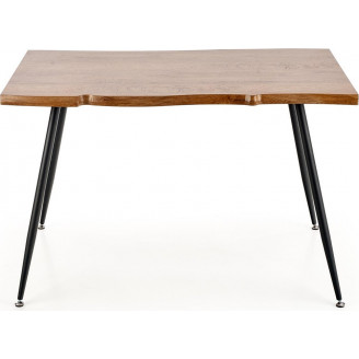 Stół industrialny Larson 120x80 dąb naturalny Halmar do kuchni, jadalni i salonu.