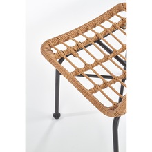 Skandynawskie Krzesło rattanowe boho K401 naturalne Halmar do kuchni, salonu i restauracji.