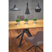 Stół rozkładany loft Derrick 160x90 dąb naturalny Halmar do kuchni, jadalni i salonu.