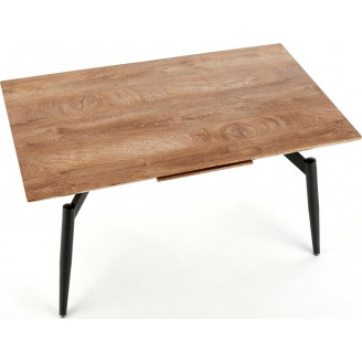 Stół rozkładany loft Cambell 140x80 dąb naturalny Halmar do jadalni, kuchni i salonu.