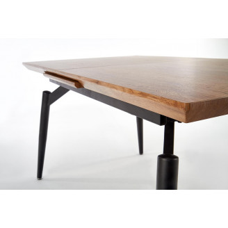 Stół rozkładany loft Cambell 140x80 dąb naturalny Halmar do jadalni, kuchni i salonu.