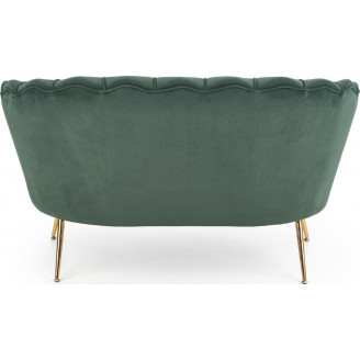 Sofa welurowa Muszla Amorinito | Halmar | Zielona, Złote Nogi