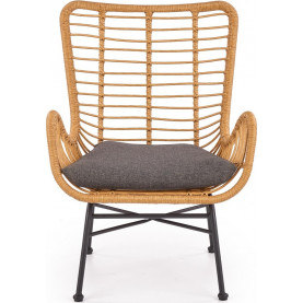 Fotel rattanowy boho Ikaro naturalny Halmar 2