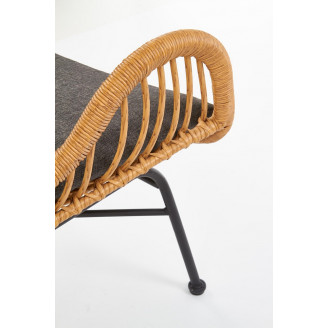 Fotel rattanowy boho Ikaro naturalny Halmar