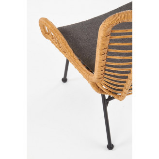 Fotel rattanowy boho Ikaro naturalny Halmar