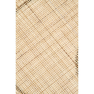 Industrialny Zestaw stolików rattanowych boho Manado naturalny/czarny Halmar do salonu i poczekalni.