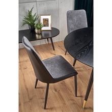 Stylowe Krzesło tapicerowane K368 popiel Halmar do stołu w jadalni.