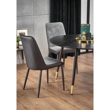 Stylowe Krzesło tapicerowane K368 popiel Halmar do stołu w jadalni.