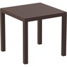 Stół ogrodowy plastikowy Ares 80x80 brązowy Siesta